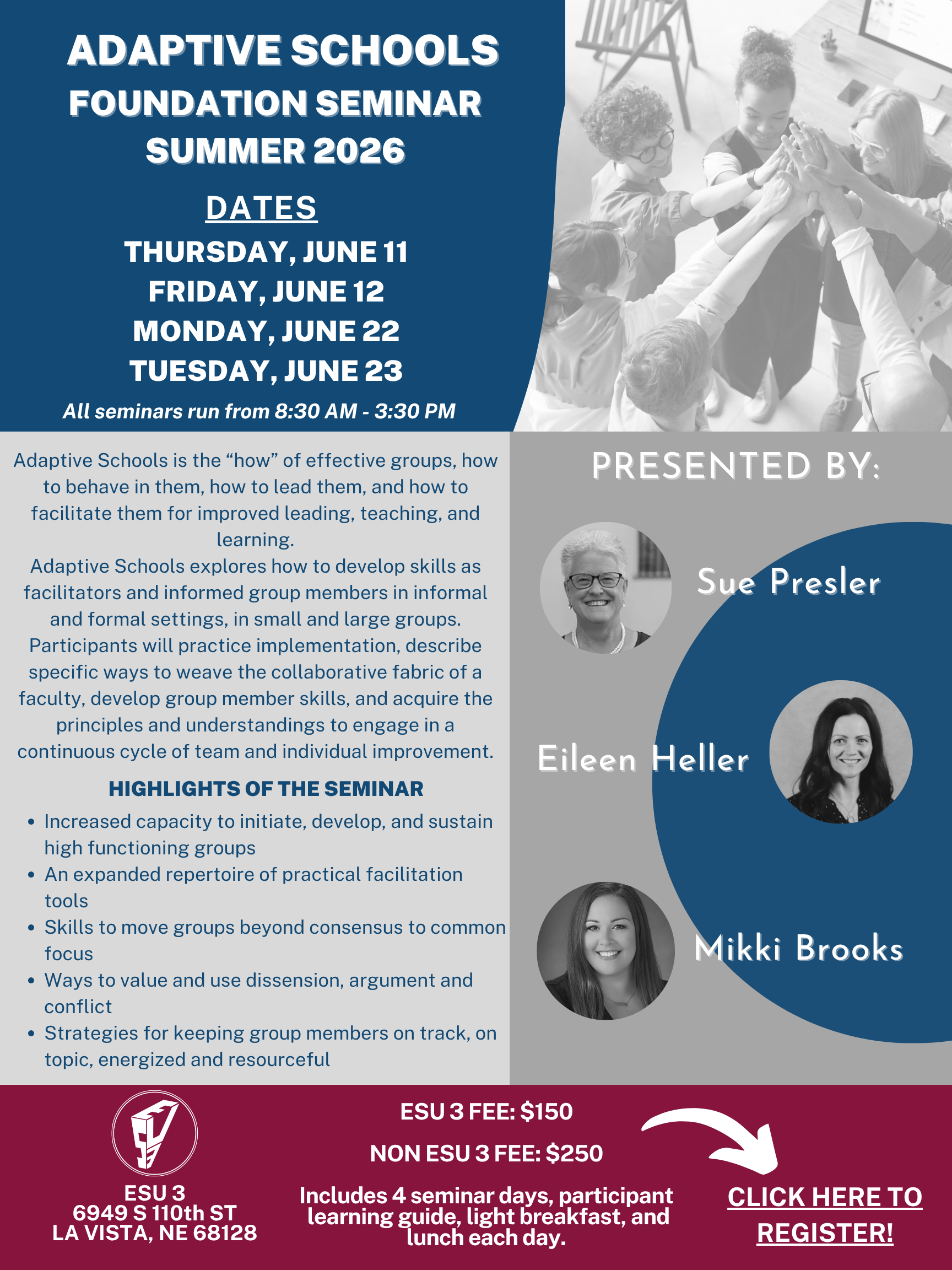 Please register here for Adaptive Schools Summer 2026 #24594